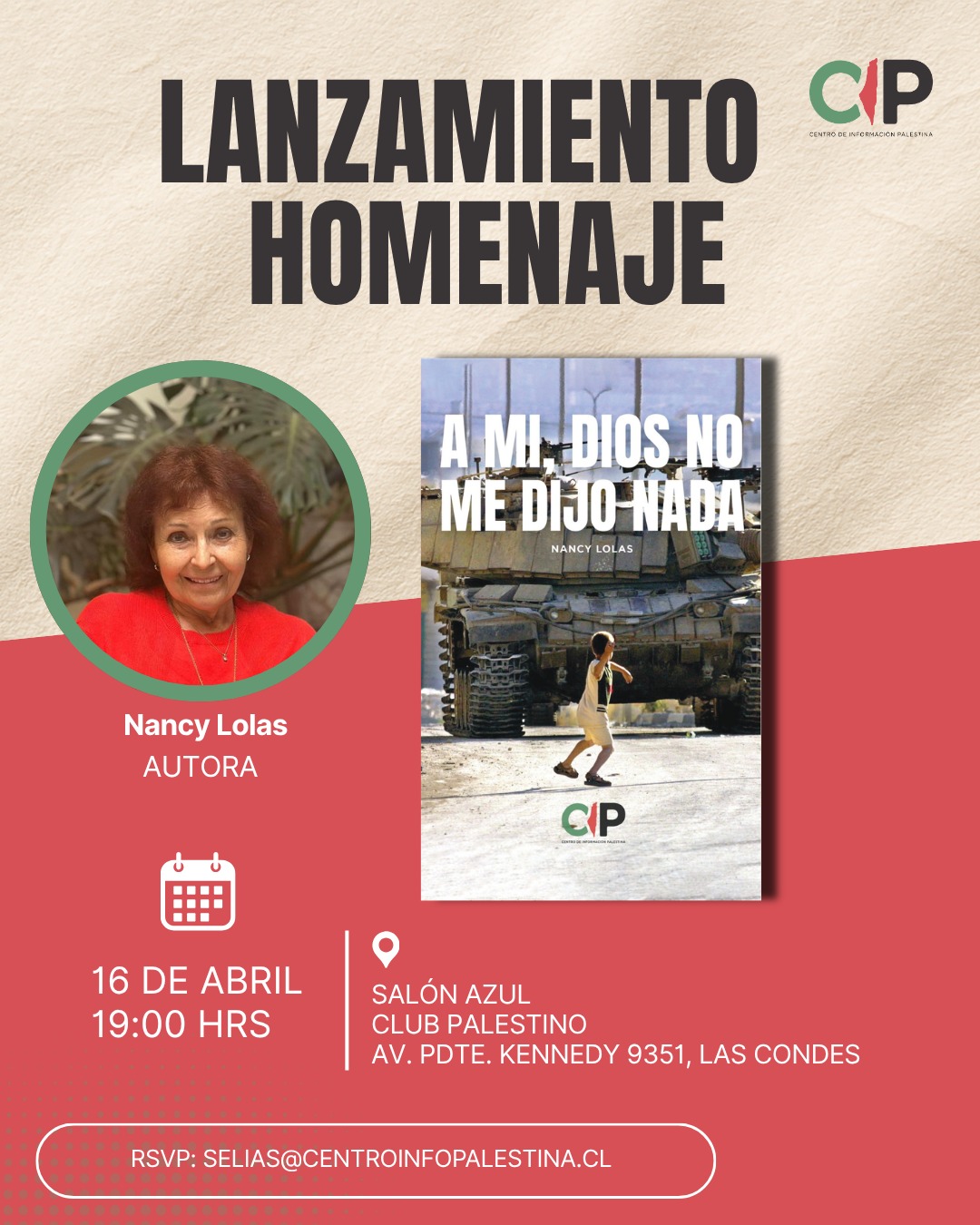 Palestina: A mi Dios no me dijo nada